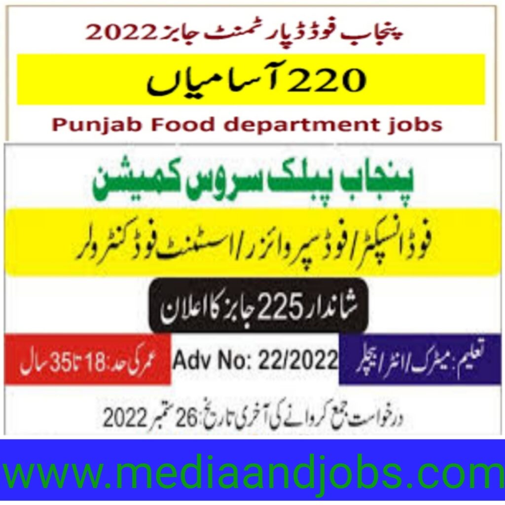 Today PPSC Jobs 2022 || Punjab Public Service Commission Jobs 2022 | Advertisement No. 22