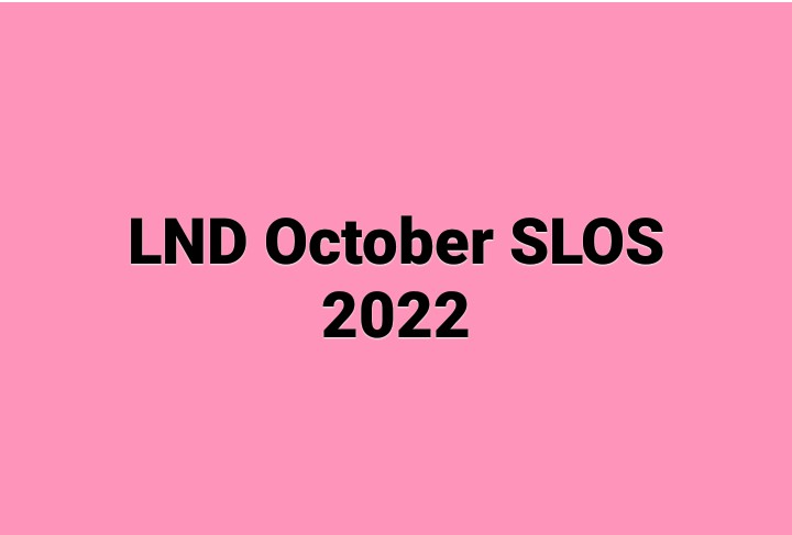 LND October SLOS 2022