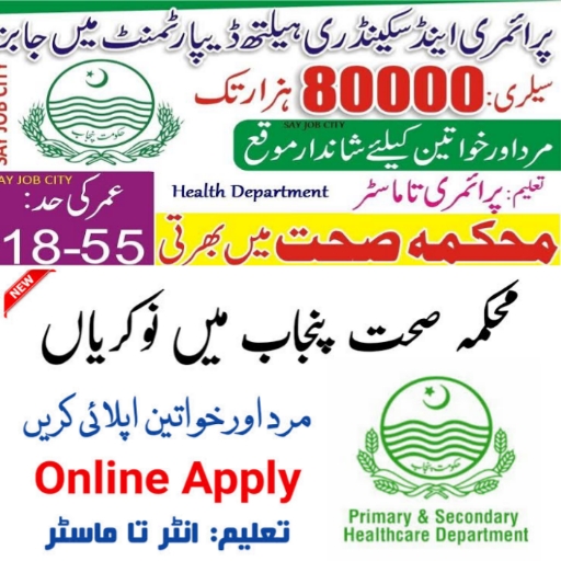 Primary & Secondary Healthcare Department Punjab Jobs 2022 | Primary & Secondary Healthcare Department Jobs October 2022