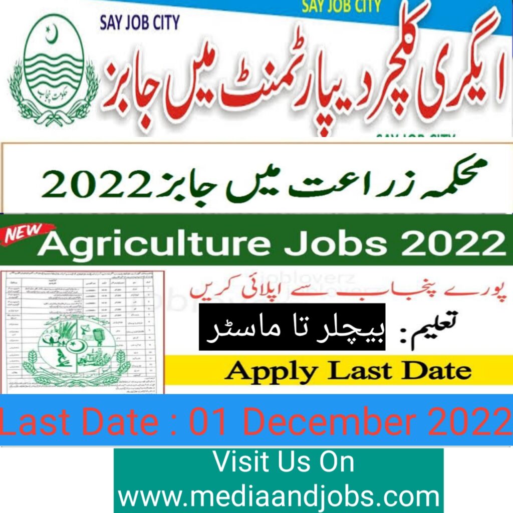 Agriculture Department Jobs 2022 | Government of the Punjab | Agriculture Department Government of the Punjab Jobs 2022