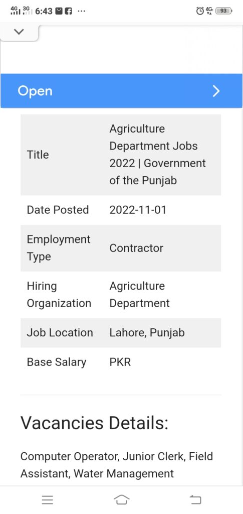 Agriculture Department Jobs 2022 | Government of the Punjab | Agriculture Department Government of the Punjab Jobs 2022