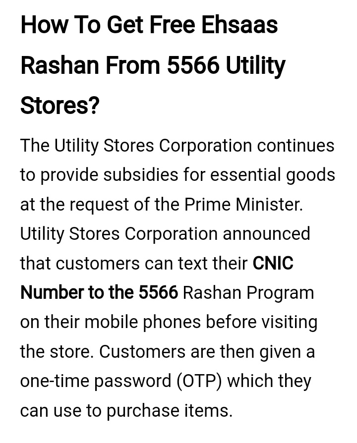 Utility Store 5566 Online Registration 2023 - Ehsaas Rashan program Apply Online  2023