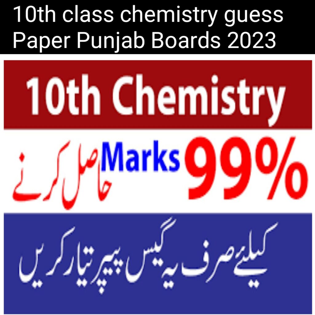 10th Class Chemistry Guess