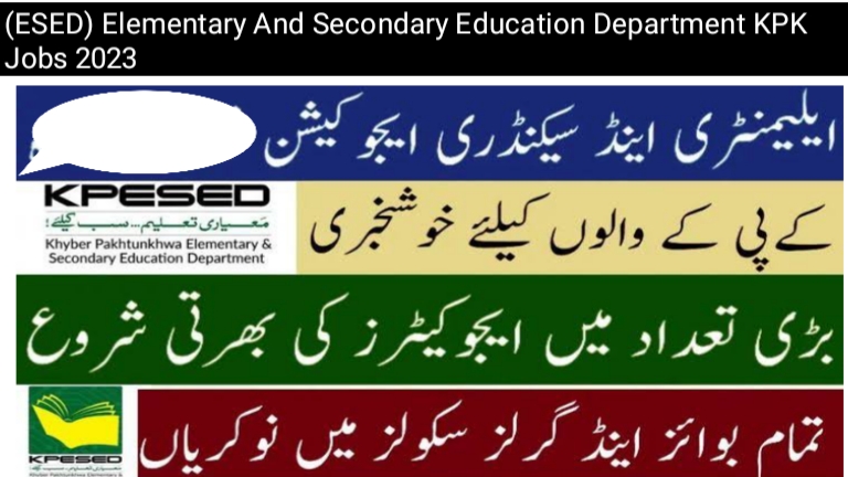 latest jobs in kpk education department