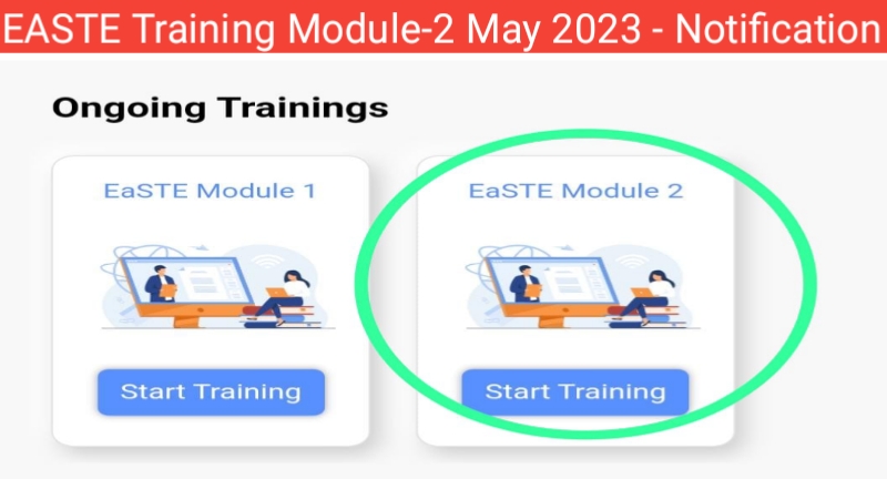 EASTE Training Module-2 May 2023 - Notification