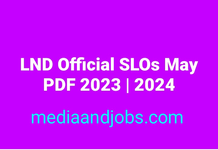 LND Official SLOs May PDF 2023 | 2024