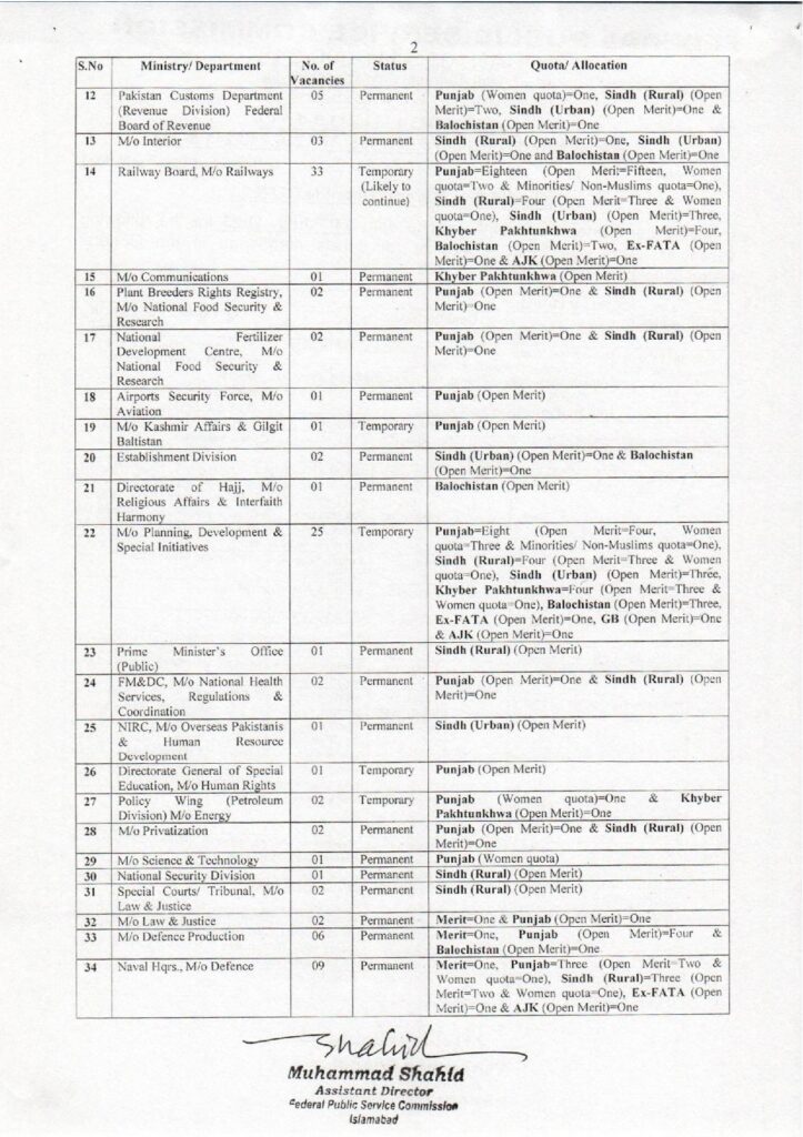 FPSC Jobs Advertisement No 7 [240+ Seats] | Latest Apply Online