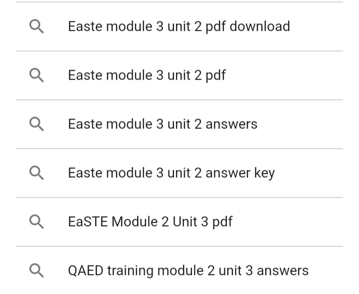 Easte Training Module 3 Unit 2 Solved MCQs/Quiz PDF 2023