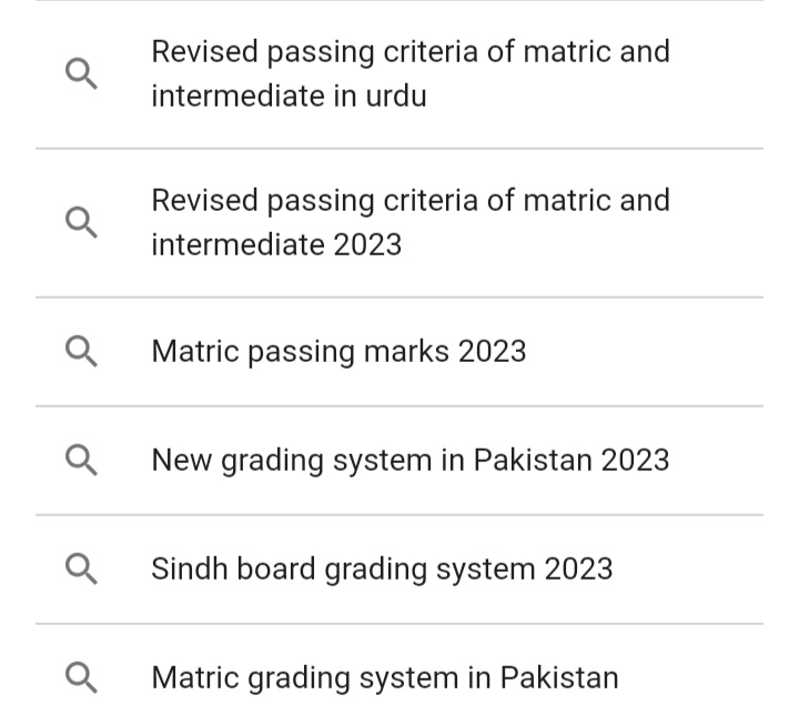 Revised Passing Marks Criteria for Matric & Inter September 2023-2024