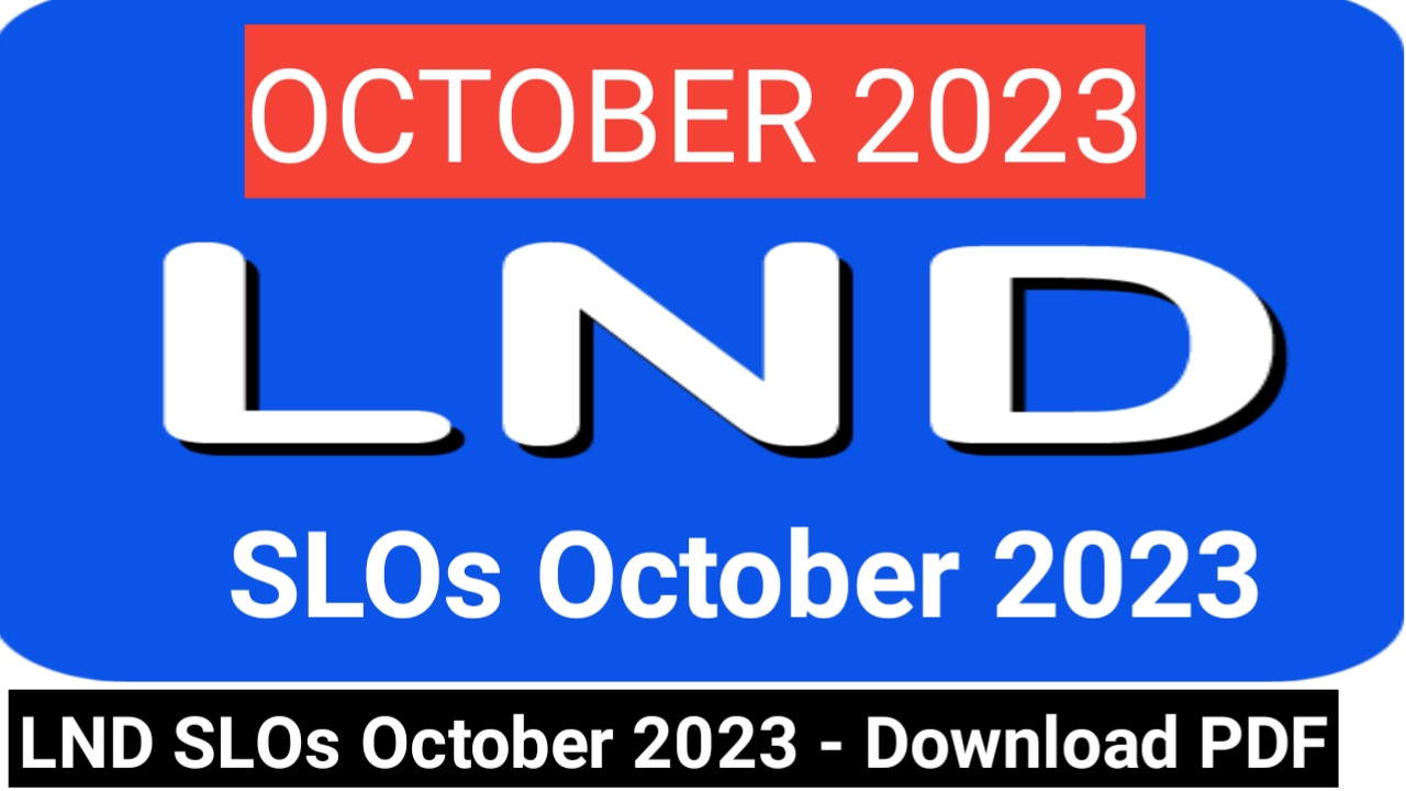 LND SLOs October 2023 - Download PDF