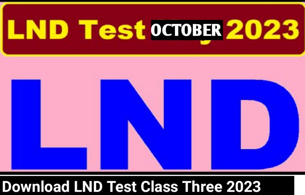 Download LND Test Class Three 2023 PDF - LND October Practice Test