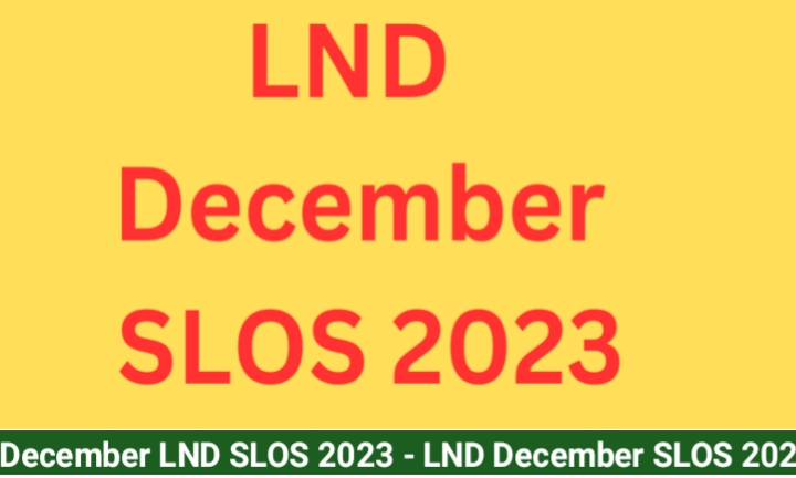 December LND SLOS 2023 - LND December SLOS 2023