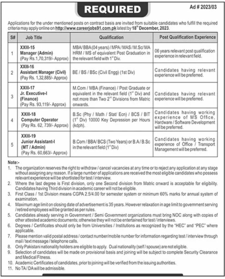 (PAEC) Pakistan Atomic Energy Jobs 2023 Apply Now | Public Sector Organization