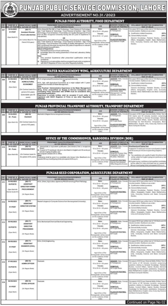 PPSC Jobs 2023: Advertisement No. 30, 31 (740+ Vacancies) | Apply Online