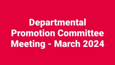 Departmental Promotion Committee Meeting - March 2024