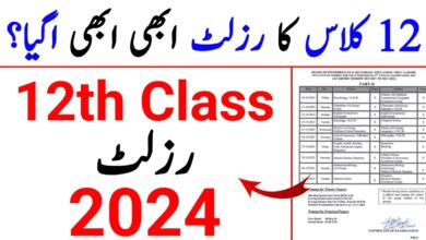 12th Class Results All Punjab Boards