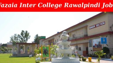 Jobs at Fazaia Inter College Jinnah Rawalpindi