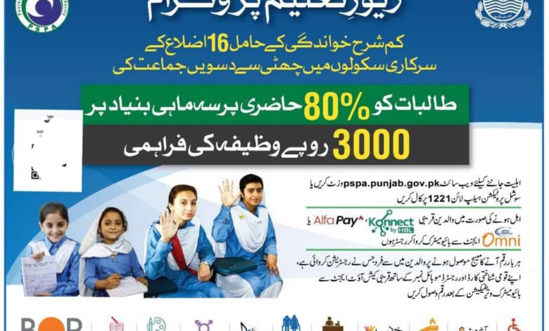 زیور تعلیم پروگرام: تعلیم کے فروغ کے لیے ایک انقلابی قدم