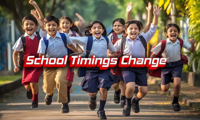 Change in School Timing