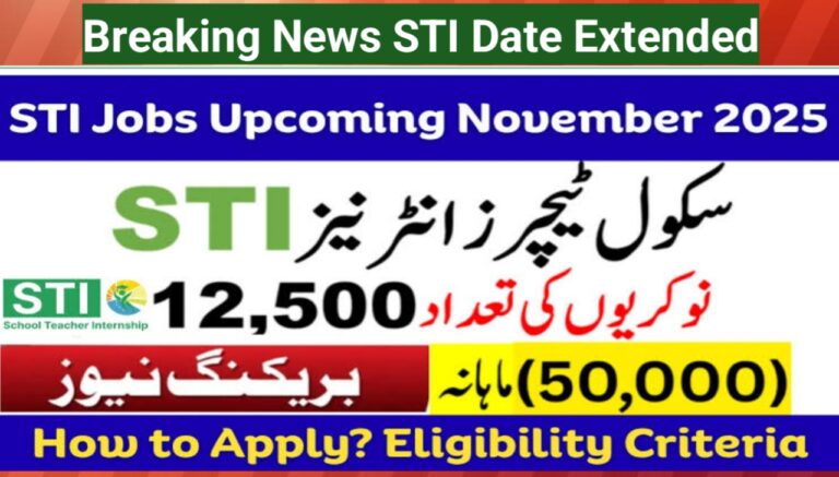 Govt Jobs STI Jobs 2025 Punjab: Revised Schedule for 12,500 School Teaching Intern Vacancies – Apply Now Before Nov 26 Deadline