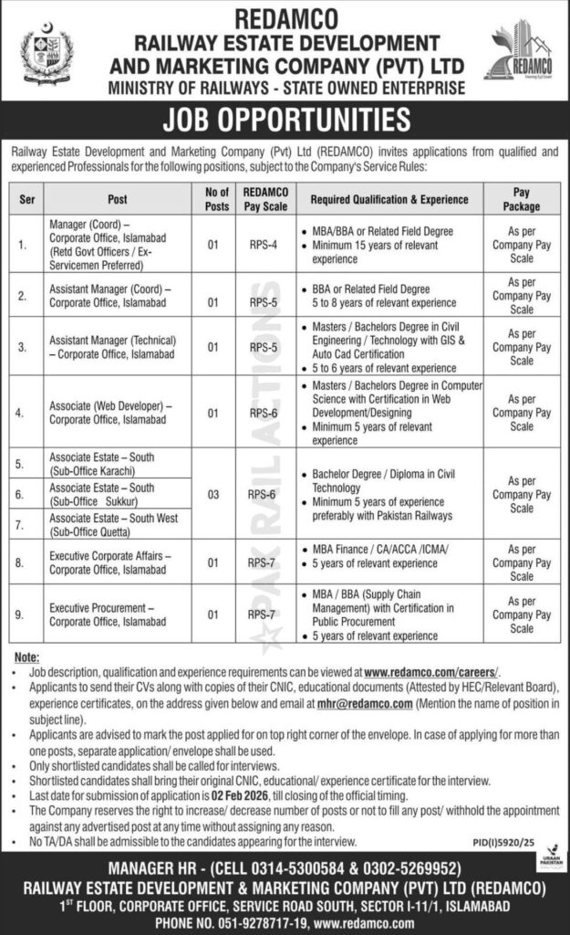 REDAMCO Jobs 2026 Apply