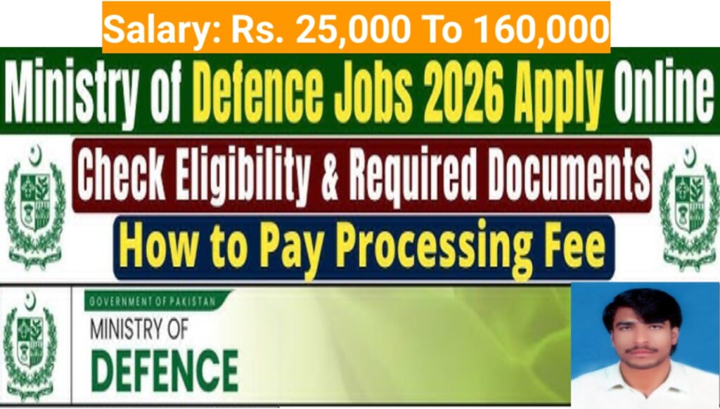 Ministry Defence Jobs 2026 Registration