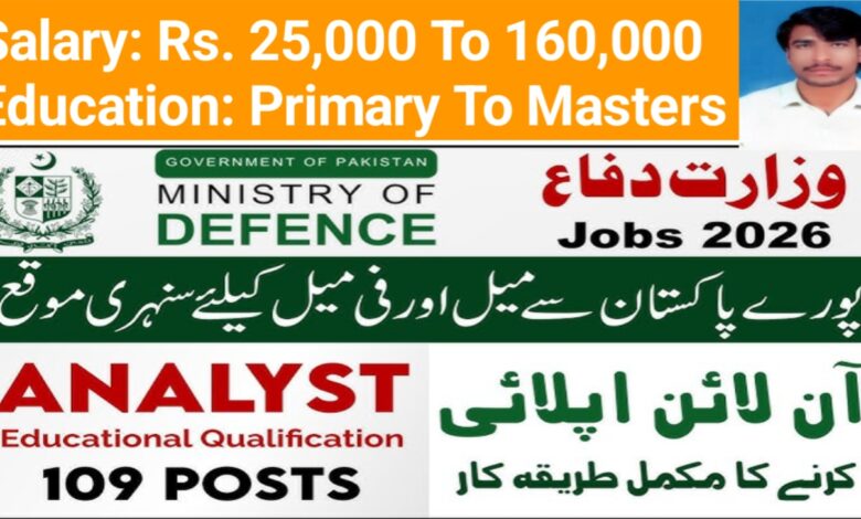 Ministry Defence Jobs 2026 Registration
