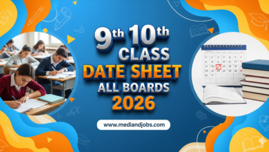 9th 10th Class Date Sheet All Boards 2026