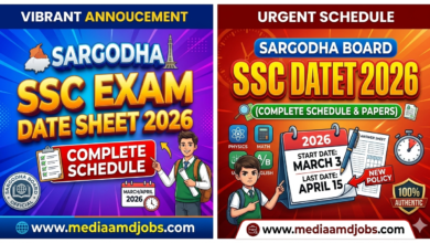 Sargodha SSC Exam Date Sheet 2026 (Complete Schedule)