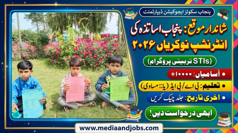 Punjab (STIs) Teacher Internship April 2026
