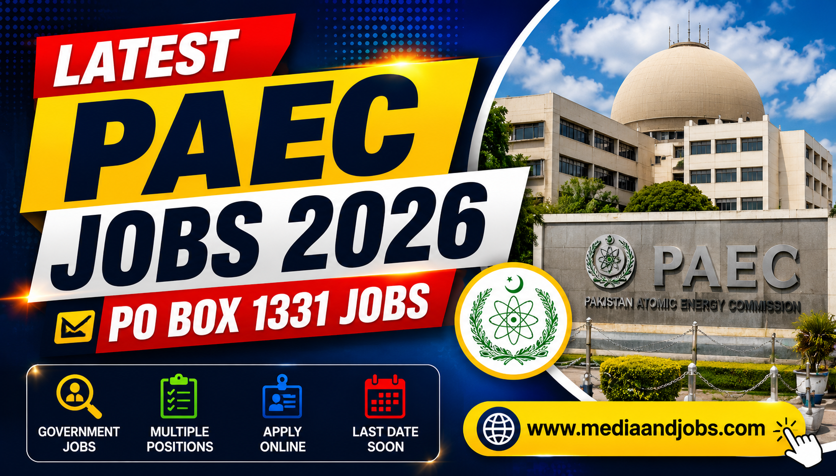 Latest PAEC Jobs 2026 | PO Box 1331 Jobs