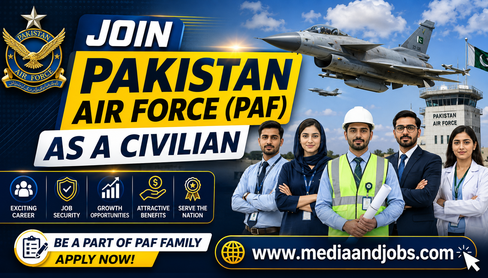 Join Pakistan Air Force (PAF) as a Civilian