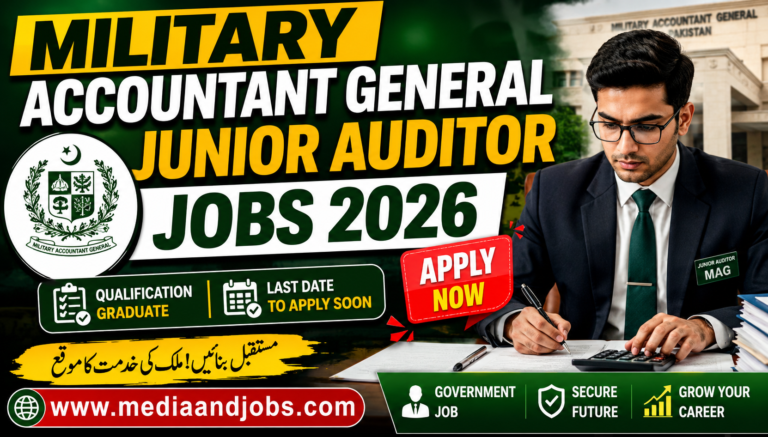 Military Accountant General Junior Auditor Jobs 2026