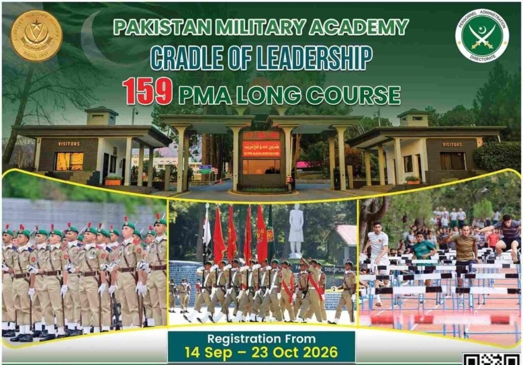 Join Pak Army 159 PMA Long Course 2026: Online Apply, Eligibility & Registration Process